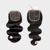 Brooklyn Hair Brooklyn Hair 7A Deep Wave / 3 Bundles with 5x5 Lace Closure Look Natural Black