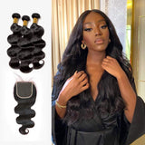 Brooklyn Hair 9A Body Wave / 3 Bundles with 5x5 Lace Closure Look