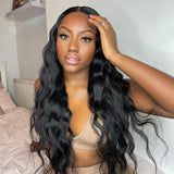 Brooklyn Hair 9A Body Wave / 4 Bundles with 13x4 Lace Frontal Look
