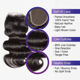 Brooklyn Hair 9A Body Wave / 3 Bundles with 4x4 Lace Closure Look - Brooklyn Hair