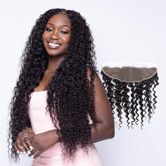 Brooklyn Hair Brooklyn Hair 9A Grade Loose Deep Wave 13x4 Transparent (HD) Lace Frontal