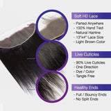 Brooklyn Hair 9A Straight / 3 Bundles with 13x4 Lace Frontal Look by K. Wettt - Brooklyn Hair