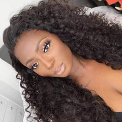 Brooklyn Hair 7A Deep Wave / 3 Bundles with 13x4 Lace Frontal Look - Brooklyn Hair