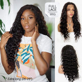 Full Lace Wig / Brazilian Loose Deep Wave Extra Long Style 26-28