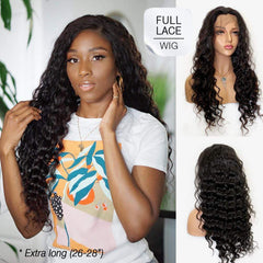 Brooklyn Hair Full Lace Wig / Brazilian Loose Deep Wave Extra Long Style 26-28" by Makeba - Brooklyn Hair