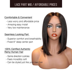 Lace T Part Wig / Straight - Brooklyn Hair