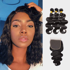 Brooklyn Hair 7A Virgin Body Wave / 3 Bundles with 6x6 Lace Closure Look by Tatiana - Brooklyn Hair