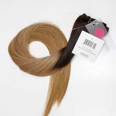 Brooklyn Hair Ombre Color Virgin Straight Clip In Hair Extensions 24" / Ombre 4/27