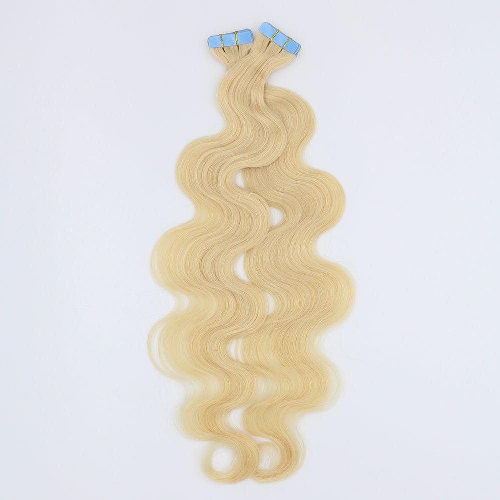 Brooklyn Hair Virgin Blonde Body Wave Tape In Hair Extensions 22" / Blonde