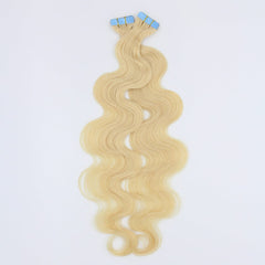 Brooklyn Hair Virgin Blonde Body Wave Tape In Hair Extensions 22" / Blonde