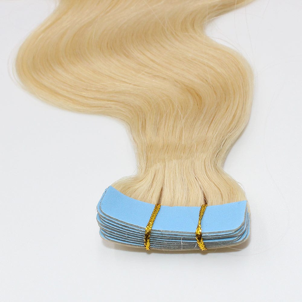 Brooklyn Hair Virgin Blonde Body Wave Tape In Hair Extensions 22" / Blonde