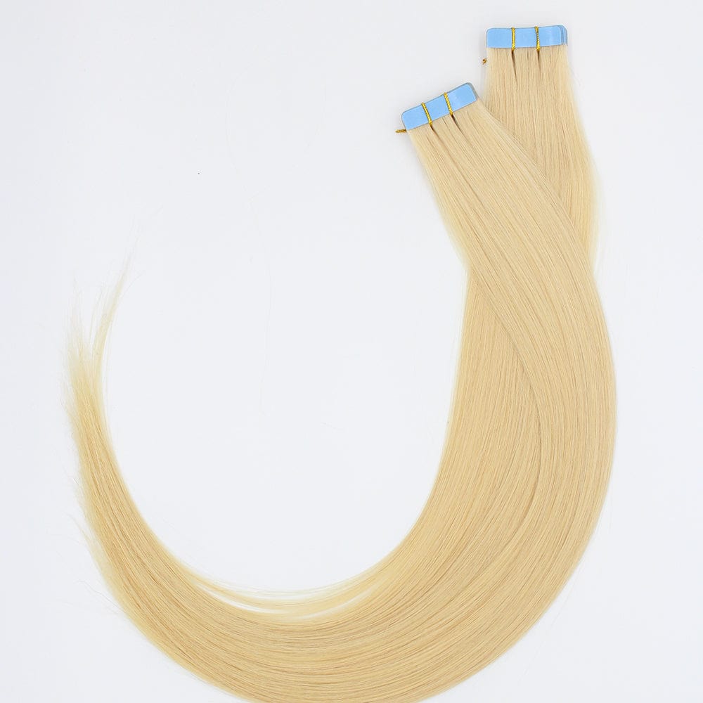 Brooklyn Hair Virgin Blonde Straight Tape In Hair Extensions 22" / Blonde