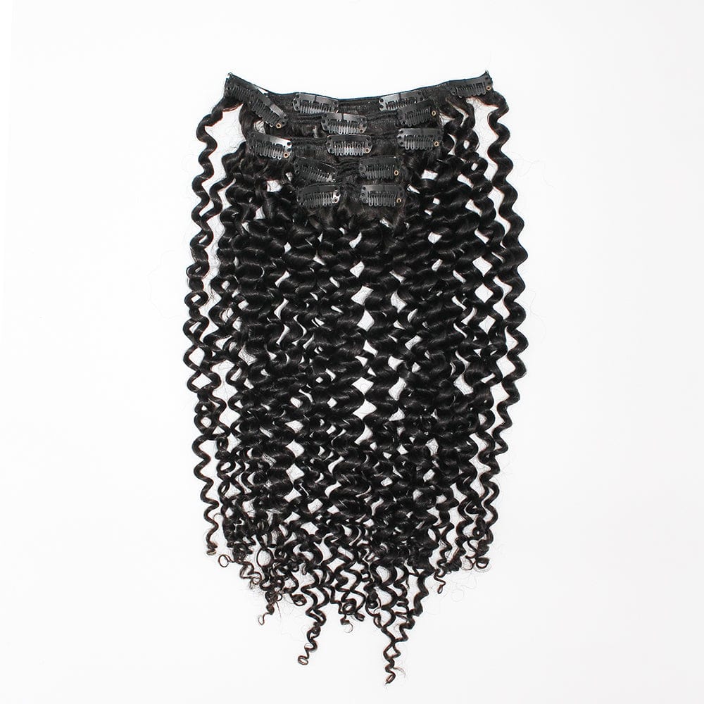 Brooklyn Hair Virgin Bohemian Jerry Curl Clip In Hair Extensions