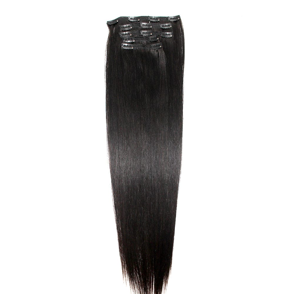 Brooklyn Hair Virgin Straight Clip In Hair Extensions