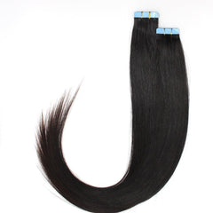 Brooklyn Hair Virgin Straight Tape In Hair Extensions 22" / Natural Black